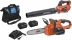 Pack souffleur-tronçonneuse-2 batteries 4Ah-chargeur 3A-sac de transport