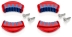 Lot de 4 mâchoires de rechange pour pinces 81 1x 250 bleu et rouge bi-composant