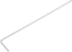 Clé mâle coudée hexagonale extra longue 2mm