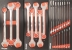 Servante d'atelier 7 tiroirs composée de 187 outils - modules finition carbone