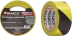 Ruban adhésif de signalisation jaune/noir 50mmx33m - lot de 36 pcs