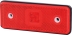 Feu de position LED 12/24V rouge rectangulaire avec catadioptre à fixer