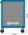 Servante d'atelier 7 tiroirs 770x470x970mm
