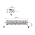 Barre d'éclairage LED 10/32V 50W 3500 lumens homologuée sur route