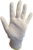 Gants tricotés polycoton blanc Taille unique - lot de 6 paires