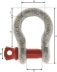Manille lyre avec axe vissé à œil 25mm 6,5T grade 80