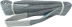 Elingue plate avec boucles 120mm 4T 3m gris