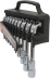 Clés à pipe débouchées 6 pans/6 pans de 8 à 21mm - présentoir de 10 pcs Clés à pipe débouchées 6 pans/6 pans de 8 à 21mm - présentoir de 10 pcs