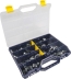 Collier acier zingué 12mm avec protection caoutchouc de 8 à 20mm - coffret de 100 pcs