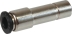 Raccord instantané métallique droit réduction 6-10mm - lot de 10 pcs