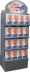 Présentoir de 96 boîtes de gants nitrile 240mm 0,20mm orange