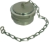 Bouchon aluminium à verrou et chaînette DN 50mm