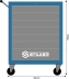 Servante d'atelier 7 tiroirs bleu/gris 680x460x1005mm