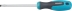 Tournevis plat 6,5x160mm à manche antidérapant en 3 composants