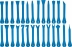 Leviers pour garniture - pochette de 27 pcs