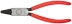 Pince à becs courts et ronds - 160mm - Gainage PVC - Tête polie
