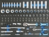 Module mousse 527x387mm douilles/cliquets 1/2" - 1/4" - 110 pcs