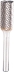 Fraise métallique cylindrique sur tige 12,7mm