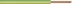 Câble rigide H07V-U jaune/vert 1,5mm² 10m