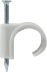Attaches-fils/pontet PVC gris 12 à 16mm - 5 lots de 50 pcs
