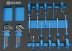 Servante d'atelier 7 tiroirs composée de 147 outils - modules mousse