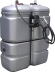 Cuve de stockage gasoil PEHD 1000L double paroi avec kit station à gasoil 230V 60 l/min