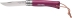 Couteau N°7 aubergine avec lien en cuir