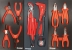 Servante d'atelier 7 tiroirs composée de 176 outils - modules mousses
