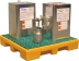 Bac de rétention 35L avec caillebotis 100% PE ultra bas Bac de rétention 35L avec caillebotis 100% PE ultra bas
