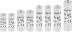 Fusibles céramique avec voyant 10 à 32A - 5 lots de 8 pcs