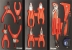 Servante d'atelier 7 tiroirs composée de 236 outils - modules finition métal