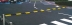 Ralentisseur passe-câble 2 voies 20/30mm jaune et noir en caoutchouc 1000x350x50mm