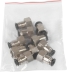 Raccord instantané métallique droit femelle cylindrique 1/4" pour tuyau rilsan 6mm - lot de 10 pcs