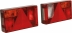 Feu arrière rectangle 12V 6 fonctions - lot droit + gauche 235x135mm