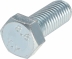 Vis à tête hexagonale class 8.8 zingué blanc M6x25mm DIN 933 - boîte de 400 pcs