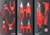 Servante d'atelier 8 tiroirs composée de 263 outils PL - modules finition métal