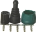 Connecteur de branchement vert pour lanterne droite - blister