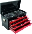 Coffre de servante 4 tiroirs composé de 192 outils - modules finition carbone
