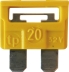 Fusible enfichable 20A jaune - lot de 50 pcs Fusible enfichable 20A jaune - lot de 50 pcs