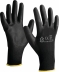 Gants de dextérité enduit PU T7 - noir - lot de 12 pcs