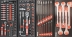 Servante d'atelier XXL 7 tiroirs composée de 177 outils - modules finition carbone
