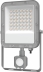 Projecteur LED extra plat 230V 30W avec détecteur radar