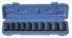 Douilles à chocs 1/2" de 10 à 24mm - Coffret PVC de 10 pcs