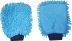 Gant de lavage rasta bleu