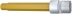 Douille tournevis extra-longue 1/2" embout 140mm hexagonal 12mm
