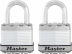 Cadenas acier à clés - lot de 2 pcs