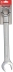 Clé mixte de 36mm tête polie - carte