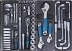 Servante d'atelier 5 tiroirs composée de 160 outils - modules PVC