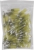 Cosse ronde mâle isolée thermorétractable jaune M5 - sachet de 50 pcs