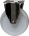 Chape inox moyenne fixe polyamide D.80mm
